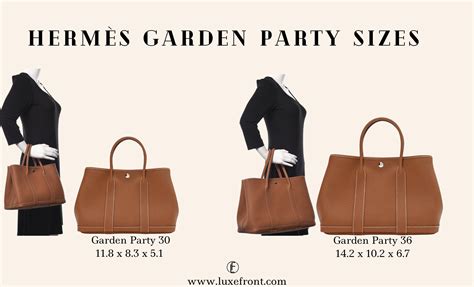 garden party hermes sizes|garden party 30 vs 36.